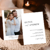 シンプルミニマル&モダン |結婚式招待状 招待状