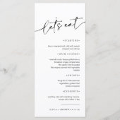 シンプルミニマル&モダン | 結婚s メニュー (正面)