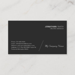 シンプルミニマル、ラグジュアリー、プレミアム、ブラック 名刺