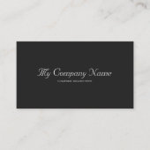 シンプルミニマル、ラグジュアリー、プレミアム、ブラック 名刺 (正面)