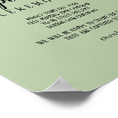 シンプルミニマル|仙人の無詰め式 ポスター (角)