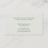 シンプルミニマル 名刺 (裏面)