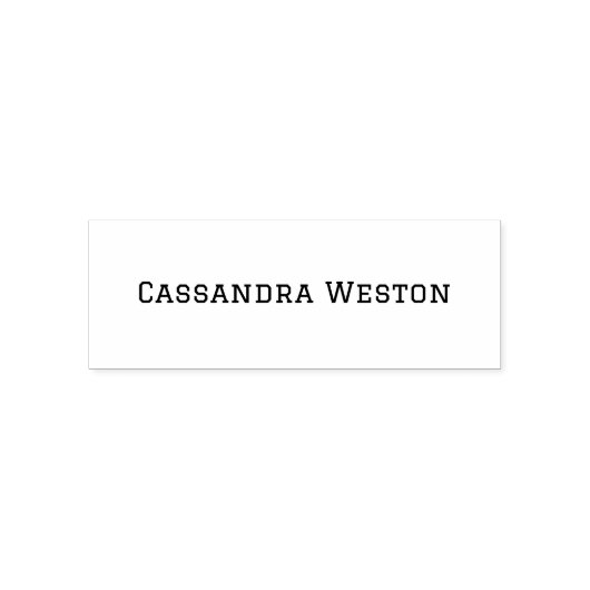 シンプルミニマル#1名のみ セルフインキングスタンプ (デザイン)