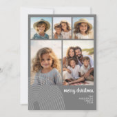 シンプルミニマル- 10枚の写真 – Zen Arch Gray White シーズンカード (正面)