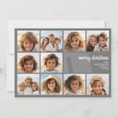 シンプルミニマル- 10枚の写真 – Zen Arch Gray White シーズンカード (正面)