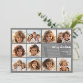 シンプルミニマル- 10枚の写真 – Zen Arch Gray White シーズンカード (スタンド正面)