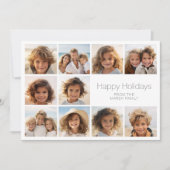 シンプルミニマル- 10枚の写真 – Zen Arch Gray White シーズンカード (正面)