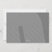 シンプルミニマル- 10枚の写真 – Zen Arch Gray White シーズンカード (裏面)