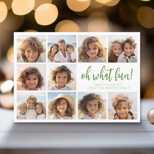 シンプルミニマル- 10枚の写真 – Zen Arch Green White シーズンカード