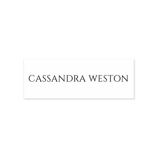 シンプルミニマル#4名のみ セルフインキングスタンプ (デザイン)