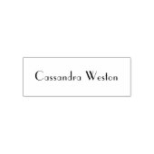 シンプルミニマル#6名のみ セルフインキングスタンプ (デザイン)