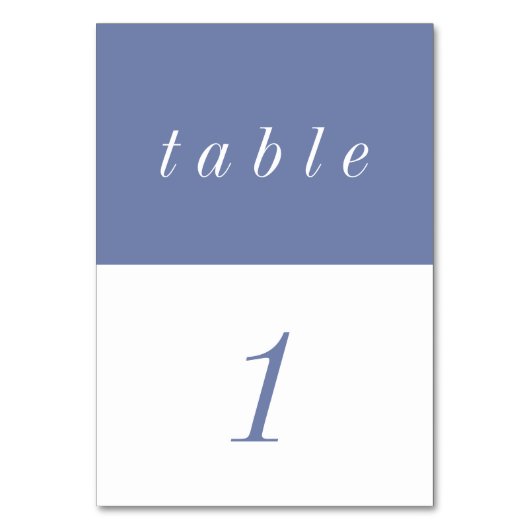 シンプルミニマルAIryパステル結婚ズ テーブルナンバー (正面)