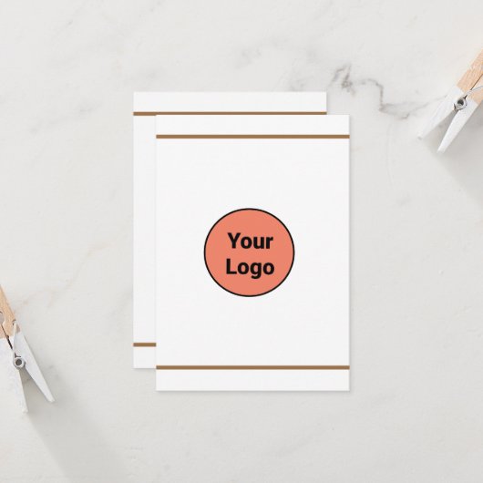 シンプルミニマルBUSIロゴの追加カスタム文字 (正面/裏面インサイチュ)