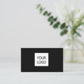 シンプルミニマルBUSIロゴの追加カスタム文字 コーリングカード (スタンド正面)