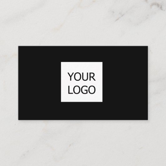 シンプルミニマルBUSIロゴの追加カスタム文字 コーリングカード (正面)