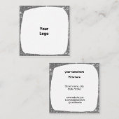 シンプルミニマルBUSIロゴの追加カスタム文字 コーリングカード (正面/裏面)