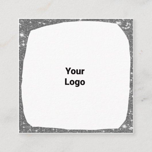 シンプルミニマルBUSIロゴの追加カスタム文字 コーリングカード (正面)