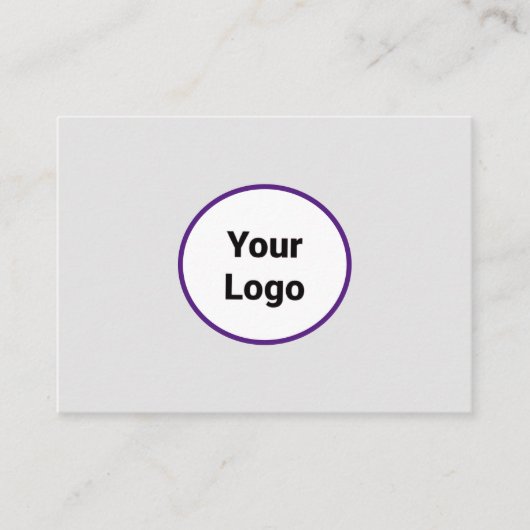 シンプルミニマルBUSIロゴの追加カスタム文字 コーリングカード (正面)