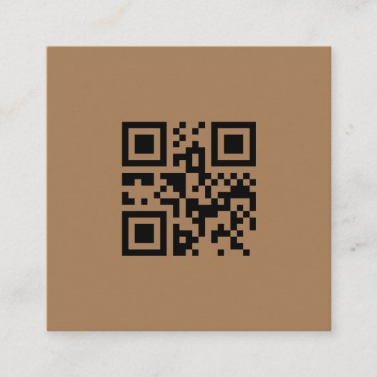 シンプルミニマルBUSIロゴの追加カスタム文字 スクエア名刺 (正面)