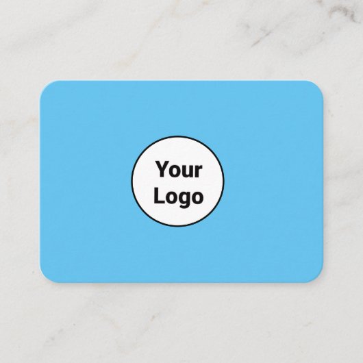 シンプルミニマルBUSIロゴの追加カスタム文字 名刺 (正面)