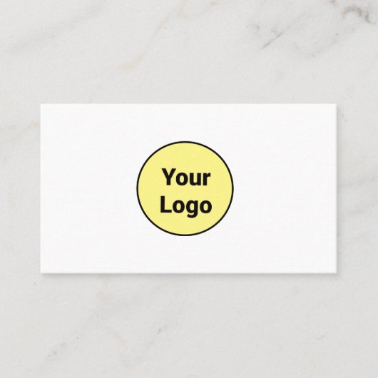 シンプルミニマルBUSIロゴの追加カスタム文字 名刺 (正面)