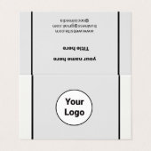 シンプルミニマルBUSIロゴの追加カスタム文字 名刺 (外部フラット)