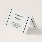 シンプルミニマルBUSIロゴの追加カスタム文字 名刺 (裏面)