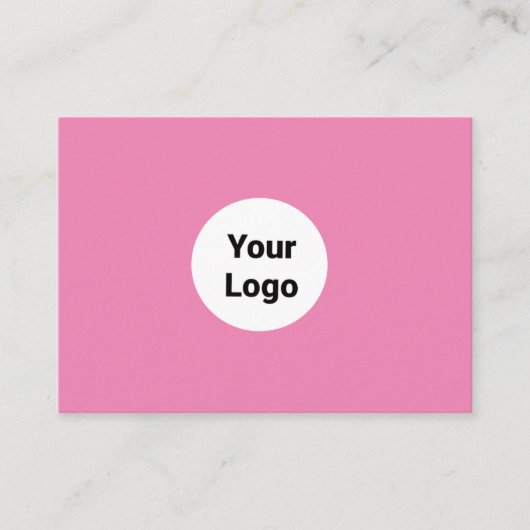 シンプルミニマルBUSIロゴの追加カスタム文字 名刺 (正面)