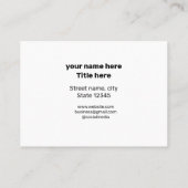 シンプルミニマルBUSIロゴの追加カスタム文字 名刺 (裏面)