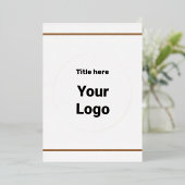 シンプルミニマルBUSIロゴの追加カスタム文字 箔シーズンカード (立ち正面)