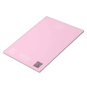 シンプルミニマルBusiness Qrコードロゴ | 企業の ノートパッド (アングル)