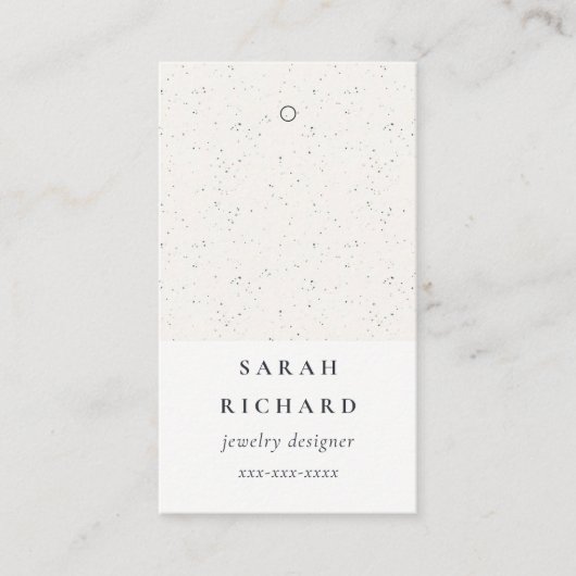 シンプルミニマルCeramic Texture Priceラベル名 名刺 (正面)