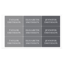 シンプルミニマルChic Gray Add Your Name School