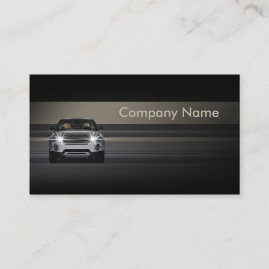 シンプルミニマルLine Car Business Card 名刺 (正面)