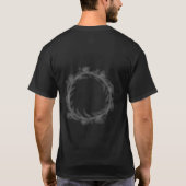 シンプルミニマルMONOGRAM GROOMSMEN Tの名前を追加 Tシャツ (裏面)