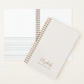 シンプルミニマルNeutral書道台本名 ノートブック (内側)