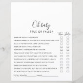 シンプルミニマルOhベビーシャワーゲーム (正面)