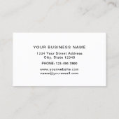 シンプルミニマルRed Business Card 名刺 (裏面)