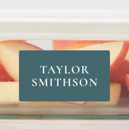 シンプルミニマルSage Green名前を追加する ラベル (貼付)