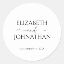 シンプルミニマルScript Black & White 結婚's