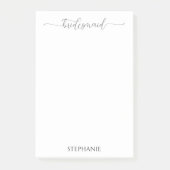 シンプルミニマルScript Bridesmaid Gift ポストイット (正面)