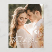 シンプルミニマルScript Budget写真結婚の感謝していs (正面)