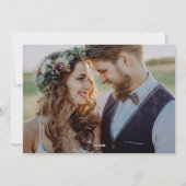 シンプルミニマルScript Merry Christmas シーズンカード (裏面)