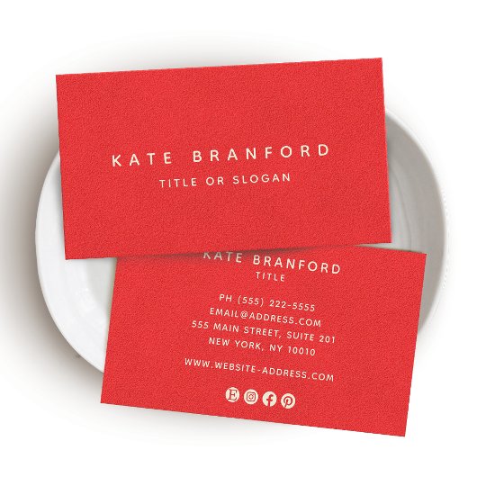 シンプルミニマルSNSモダンのニュース 名刺