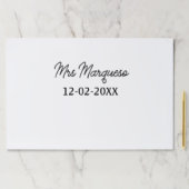 シンプルミニマルThro氏の名前の年のモノグラム夫人 ペーパーパッド (インサイチュ)