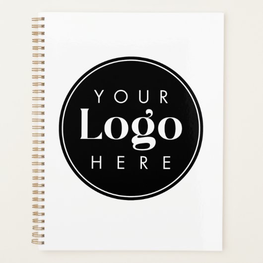 シンプルミニマルUpload Yourカスタム Logo Business プランナー手帳 (正面)