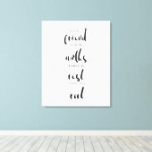 シンプルミニマ実在ル友好引用文 キャンバスプリント (インサイチュ (ウッドフロア))