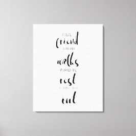 シンプルミニマ実在ル友好引用文 キャンバスプリント