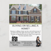 シンプルミニマ実在的な不動産販売 ポストカード (正面)