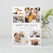 シンプルミニマ数々のリスト写真コラージュモダン シーズンカード (スタンド正面)